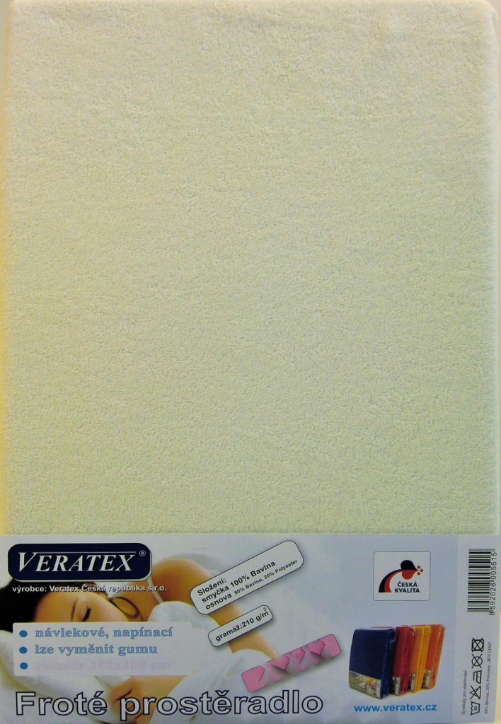 Veratex Froté prostěradlo 2-smetana 35x75 cm od 199 Kč - Heureka.cz