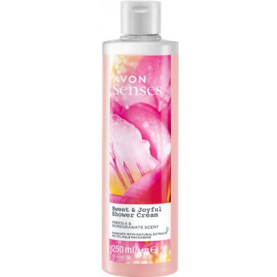 Avon Senses sprchový krém s vůní frézie a granátového jablka 250 ml – Zbozi.Blesk.cz