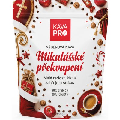 KávaPRO Mikulášské překvapení výběrová zrnková 250 g – Hledejceny.cz