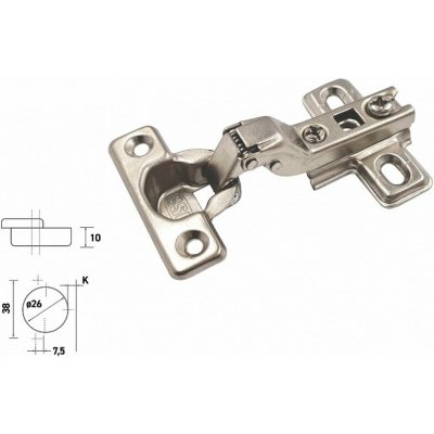 Satos Závěs MINI B-polonaložený+podložka RDK-03B – Hledejceny.cz