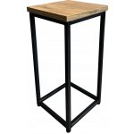 TZB Květinový stojan Loft Arben 40 cm černý/dub Craft – Sleviste.cz