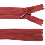 Spirálový zip no.3 skrytý nerozepínací 35cm - více barev color: 563 červená tmavá – Hledejceny.cz