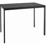 Textilomanie Černý jídelní stůl RAMOD 100 x 60 cm mramorový dekor – Zboží Dáma Textilomanie Černý jídelní stůl RAMOD 100 x 60 cm mramorový dekor – Zboží Dáma