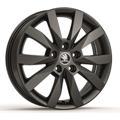 Škoda Crystal 6x17 5x112 ET48 black metallic – Zbozi.Blesk.cz