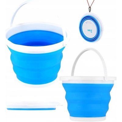 Nils Camp Skládací kbelík 10 l modrý – Zboží Mobilmania
