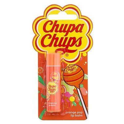 Chupa Chups Lip Balm Orange Pop balzám na rty s pomerančovou příchutí 4 g – Zboží Mobilmania