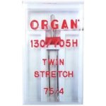 Dvojjehla ORGAN 130/705 H stretch, rozpich 4mm/75 – Zboží Dáma