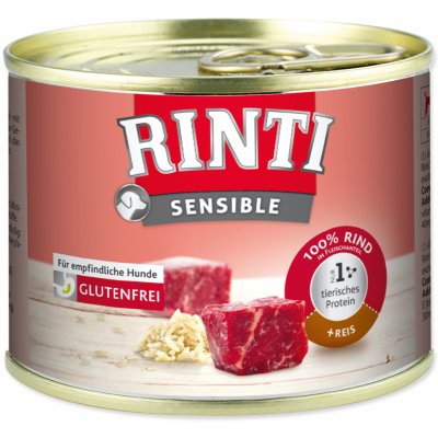 Finnern Rinti Sensible hovězí & rýže 185 g – Zboží Mobilmania
