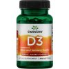 Doplněk stravy Swanson Vitamin D3 5000 IU Vyšší účinnost 250 softgel kapslí