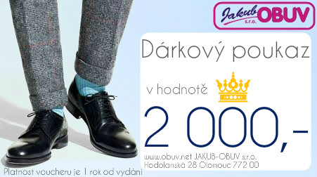 JAKUB-OBUV Pánský dárkový poukaz 2000,- od 2 000 Kč - Heureka.cz