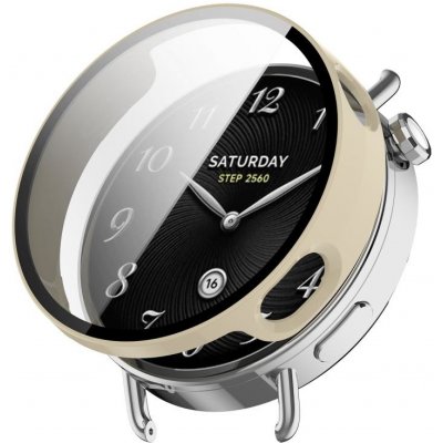 VSECHNONAMOBIL 116139 PC FULL COVER Plastový kryt se sklem pro Xiaomi Watch S4 41mm IVORY – Zboží Mobilmania