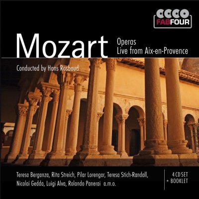 MOZART Operas Live from Aix-en-Provence - Figaro Cosi fan Tutte Don Giovanni Die Entführung aus dem Serail CD – Zboží Mobilmania