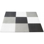 KIK Pěnové puzzle Odstíny šedé 9 ks – Zboží Dáma