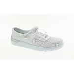 Looke kožené perforované polobotky Leonore White L1051_03 – Zboží Dáma