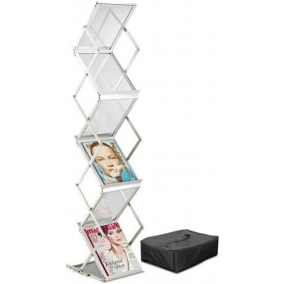 A-Z Reklama CZ Mobilní Oboustranný skládací stojan na letáky ZED UP 6x A4 v plátěné tašce – Hledejceny.cz