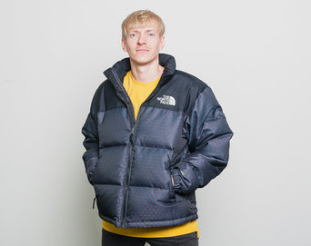 the north face cmyk 1996 nuptse jacket engineered jacquard