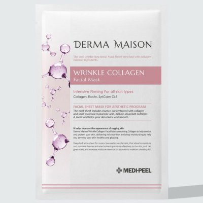 MEDI PEEL - DERMA MAISON WRINKLE COLLAGEN MASK - Kolagenová maska proti vráskám 1 ks 23 ml – Hledejceny.cz