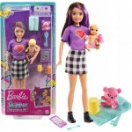 Barbie Panenky Chůva Skipolly Pocketer + miminko a doplňky – Zboží Dáma