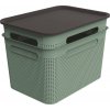 Úložný box Rotho Brisen Set box s víkem 2x 16L zelená