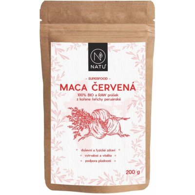 Natu Maca červená BIO prášek 200 g – Hledejceny.cz
