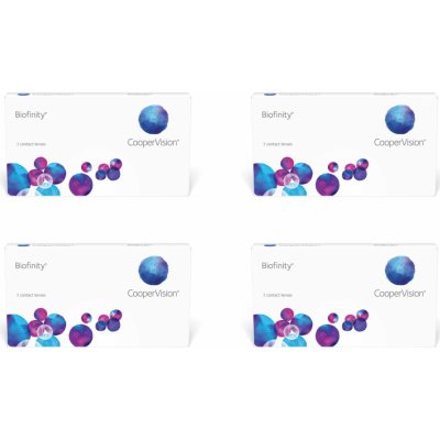 Cooper Vision Biofinity 3 čočky výhodné balení 4 krabiček – Hledejceny.cz