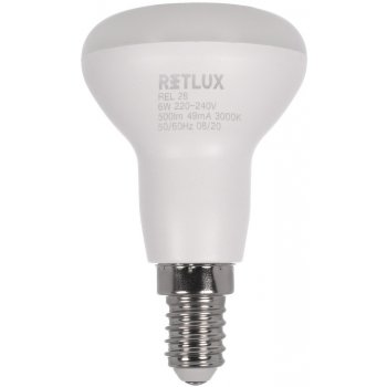 Retlux žárovka LED E14 6W R50 bílá teplá REL 28 2ks