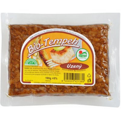 SunFood Tempeh uzený 190 g – Sleviste.cz