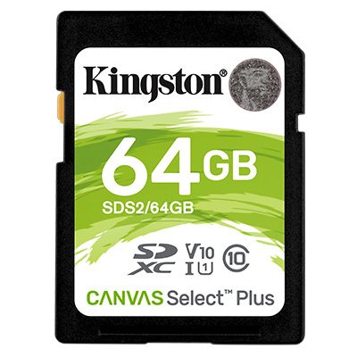 Kingston Canvas Select Plus U1/SDXC/64GB/100MBps/UHS-I U1 / Class 10 SDS2/64GB