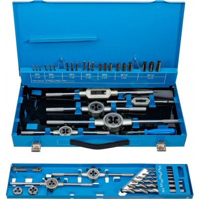 BGS 1927 Závitníky a závitová očka M3 ÷ M12, HSS, HSS-G (Sada 44 dílů) – Sleviste.cz
