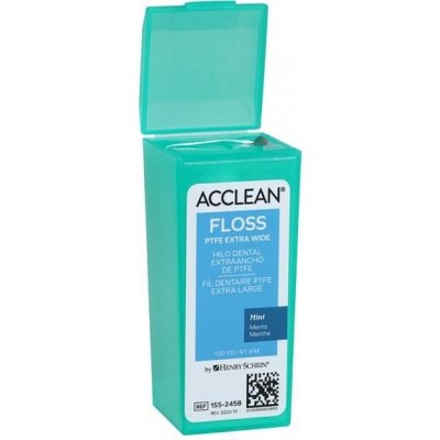HS Acclean voskovaná zubní páska mint zelená 91,4 m – Hledejceny.cz