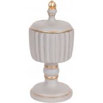 Eurolamp Dekorační dóza 21x9 cm šedá/zlatá 752-21039 – Hledejceny.cz