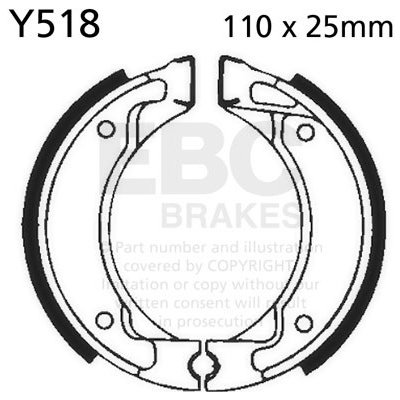 Brzdové obložení EBC Y518 | Zboží Auto