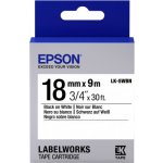 EPSON POKLADNÍ SYSTÉMY Epson Label Cartridge Standard LK-5WBN Black/White 18mm (9m) C53S655006 – Zboží Mobilmania