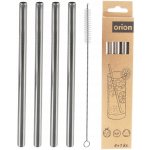 Orion 151450 Nápojové brčko na smoothie 4 ks s kartáčkem – Sleviste.cz