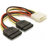 Delock 60102 Adaptér napájení z Molex 4-pin na 2x SATA 15-pin – Zboží Živě