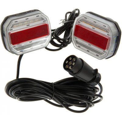 Sada Zadních Led Sdružených Svítilen 12v 24v Dynamická Směrovka Magneticky Upevněná – Hledejceny.cz