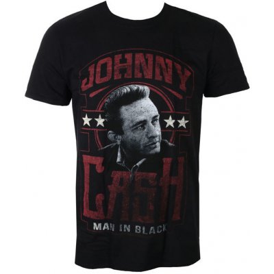 Rock off tričko metal Johnny Cash Man in Black černá