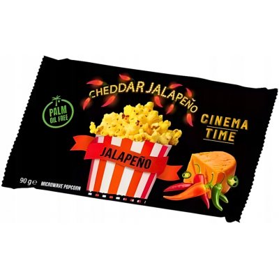 Cinema Time Mikrovlnný popcorn Premium Cheeese Jalapeňo 90 g – Sleviste.cz