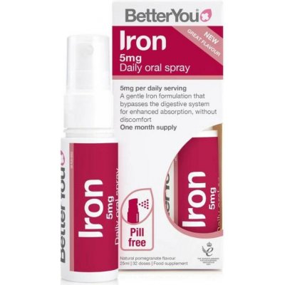 BetterYou Iron železo ve spreji 5 mg 25 ml – Hledejceny.cz