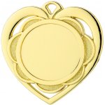 Medaile průměr 50mm srdce Zlatá – Sleviste.cz