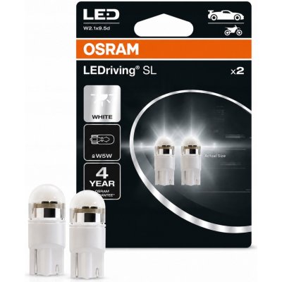 Osram LEDriving SL W5W 12V 1W W2,1x9,5d 6000K 2 ks 2825DWP-02B – Zbozi.Blesk.cz