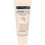 Maybelline Sjednocující make-up s HD pigmenty Affinitone Hydrating Tone-One-Tone Foundation 02 Light Porcelain 30 ml – Zboží Mobilmania