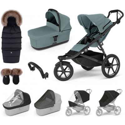 THULE Dvojkombinace 9v1 Urban Glide 3 + Bassinet + příslušenství 2024 + zimní set Cottonmoose – Zbozi.Blesk.cz