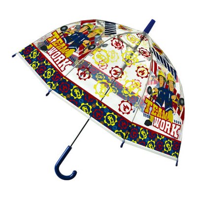 Fireman Sam 7202 deštník holový průhledný vícebarevný