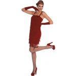Flapper dlouhé šaty červené – Zboží Mobilmania
