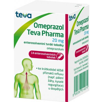 OMEPRAZOL TEVA PHARMA POR 20MG CPS ETD 14 – Hledejceny.cz