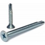 Šroub samořezný TEX se zápustnou hlavou Phillips pr. 4,8x19mm DIN 7504P, ocel, zinek bílý, (100ks) – Hledejceny.cz