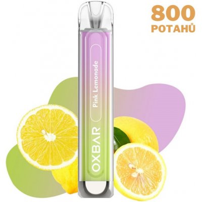 OXVA OXBAR C800 Pink Lemonade 16 mg 800 potáhnutí 1 ks – Zboží Dáma