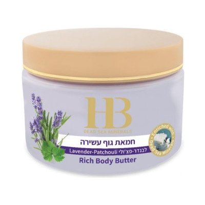 H&B Dead Sea Minerals aromatické tělové máslo Levandule 350 ml – Zboží Mobilmania
