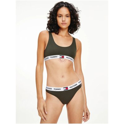 Tommy Hilfiger Dámské tanga UW0UW02198 Olivová – Zbozi.Blesk.cz